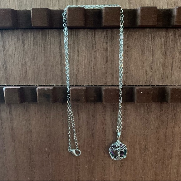 Beautiful tree of Life Glass Necklace 22” Brand New! - Picture 2 of 3